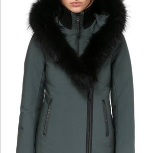 Mackage mauve green parka/down jacket